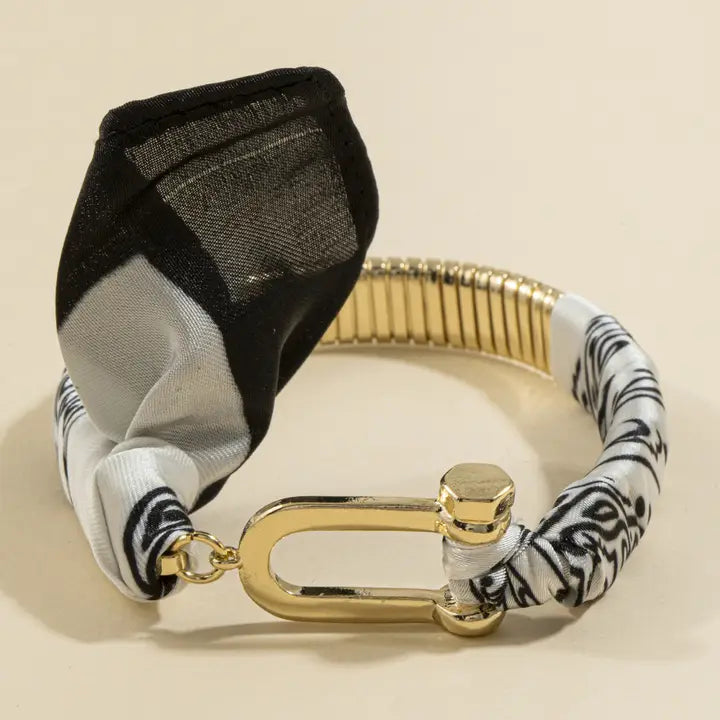 Black Scarf Bangle