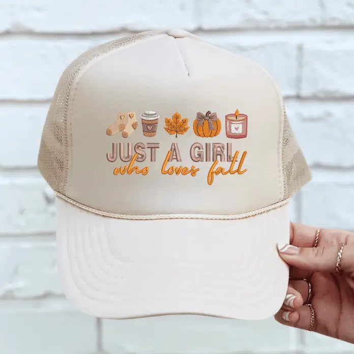 Fall Girl Baseball Cap