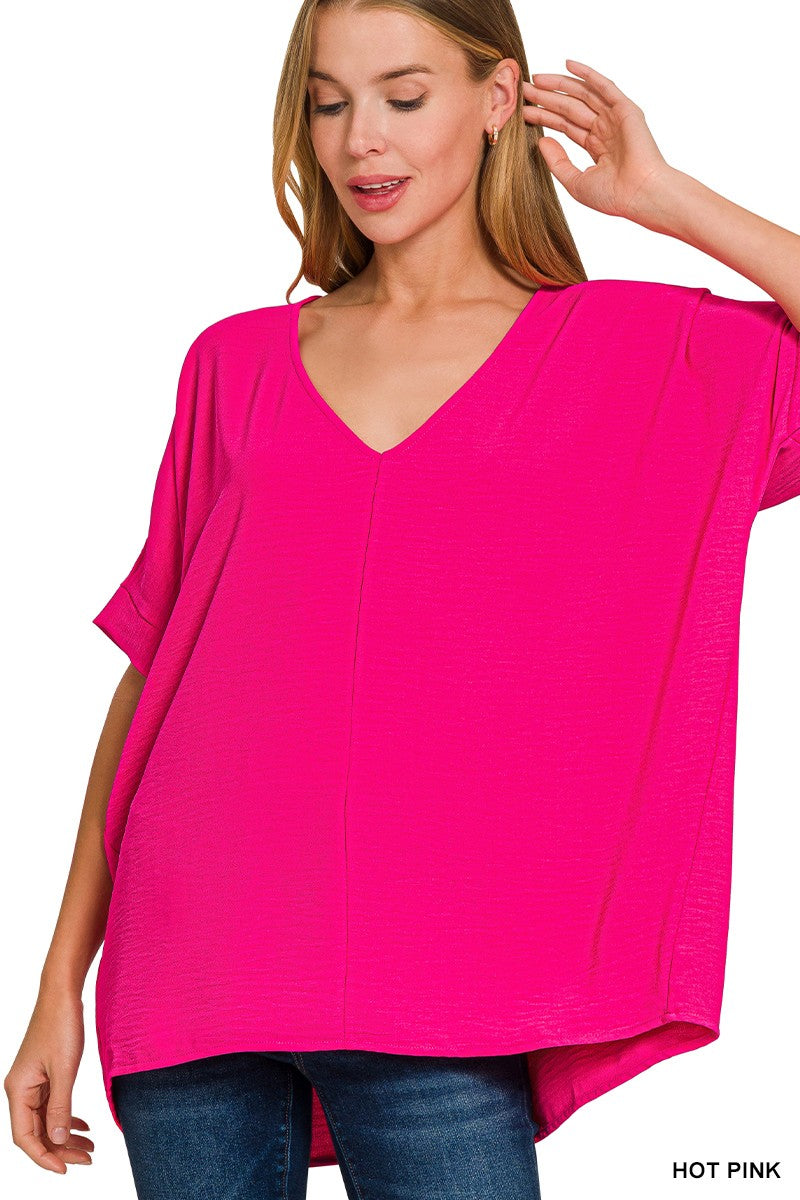 Hot Pink Dolman Top