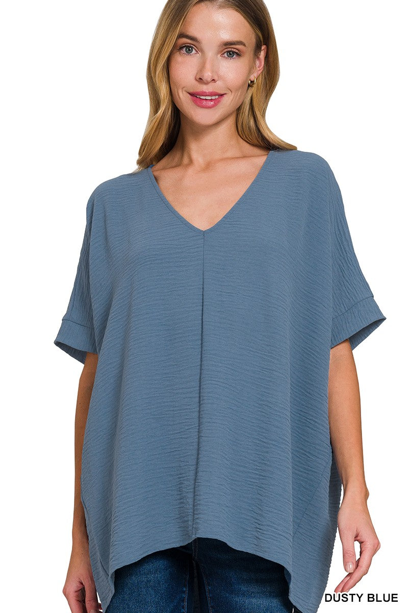 Dust Blue Dolman Top