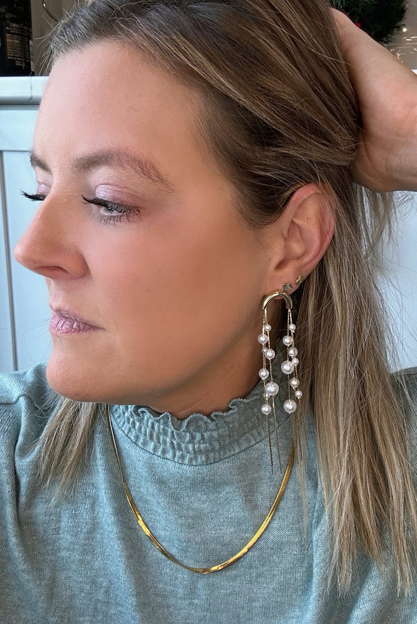 Raining Pearls Earring