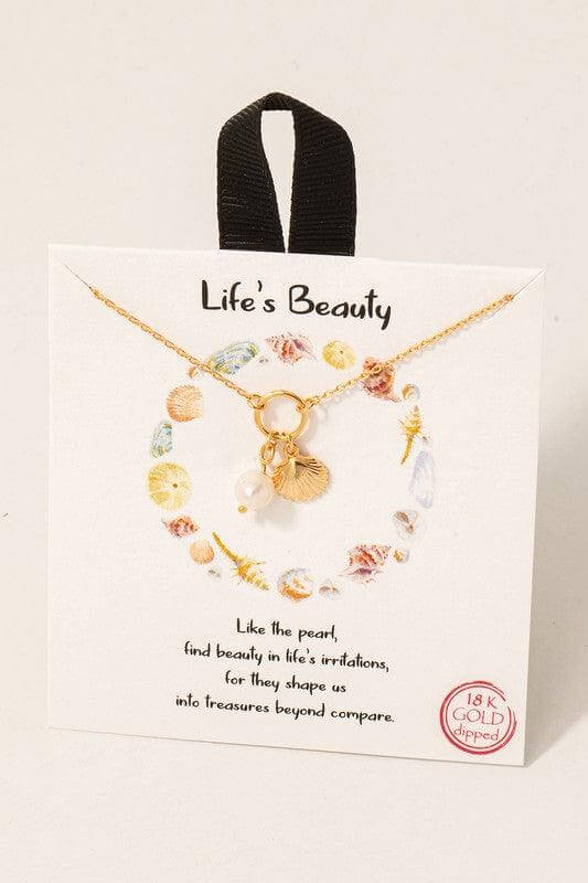 Pearl Seashell Necklace