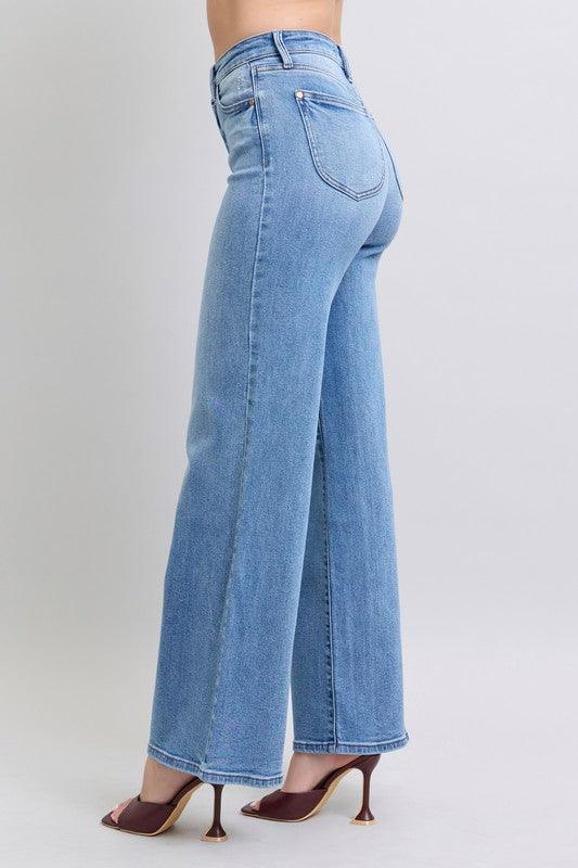 Maggie High Waist Wide Leg Judy Blue Jeans