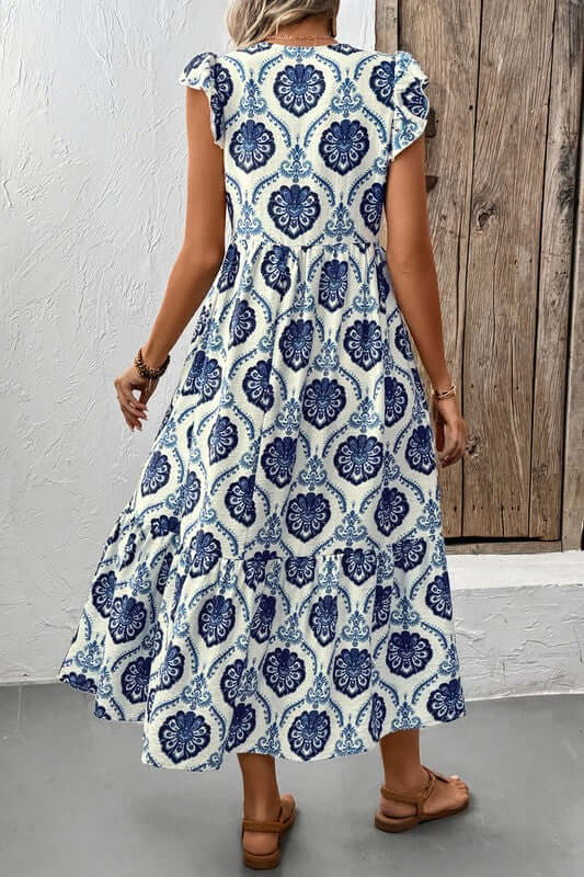 Abstract Midi Dress (FINAL SALE ITEM)