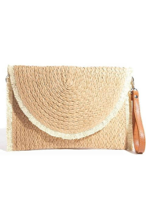 The Pop of Clutch in Tan