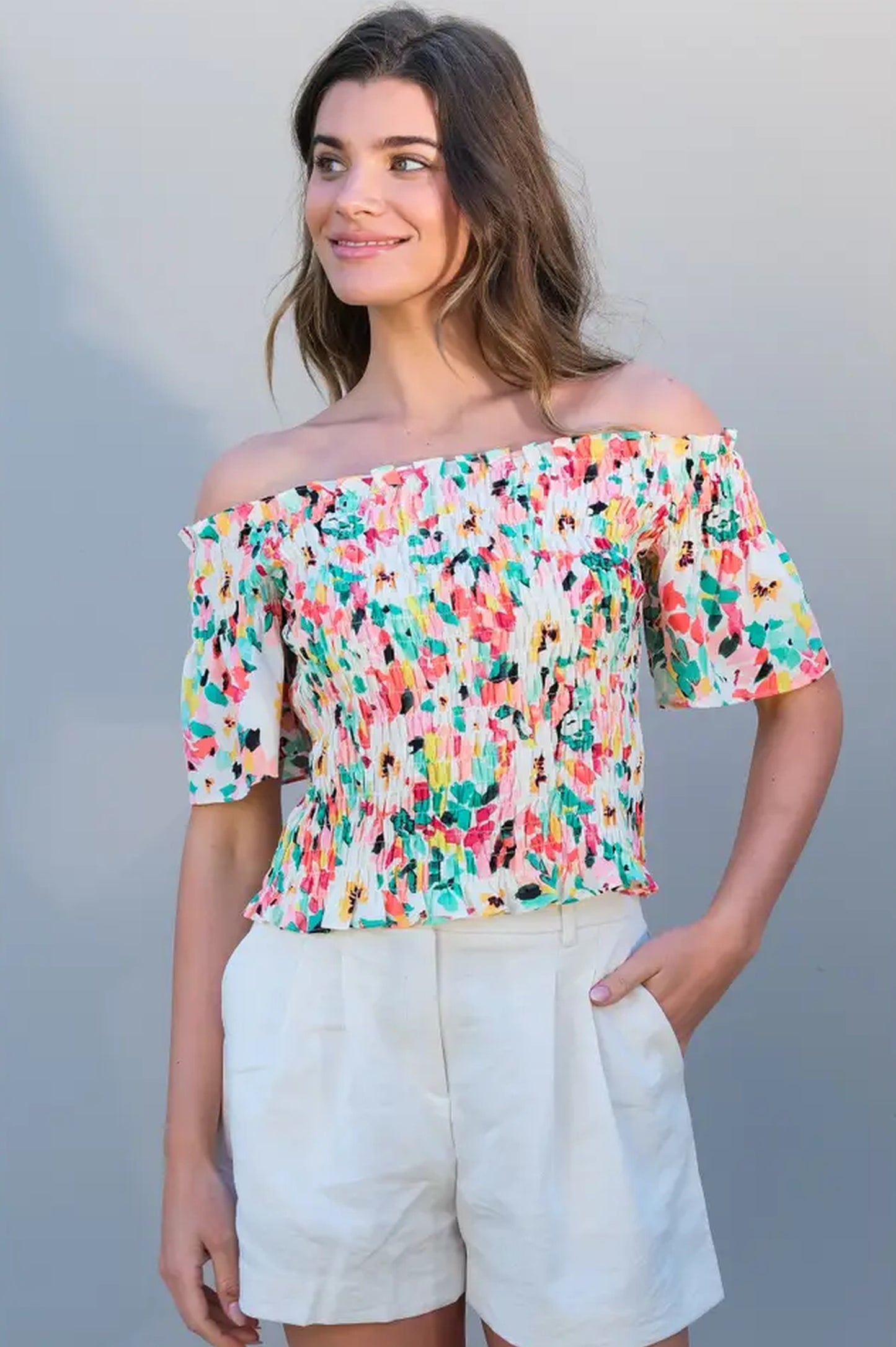 Floral Smock Top
