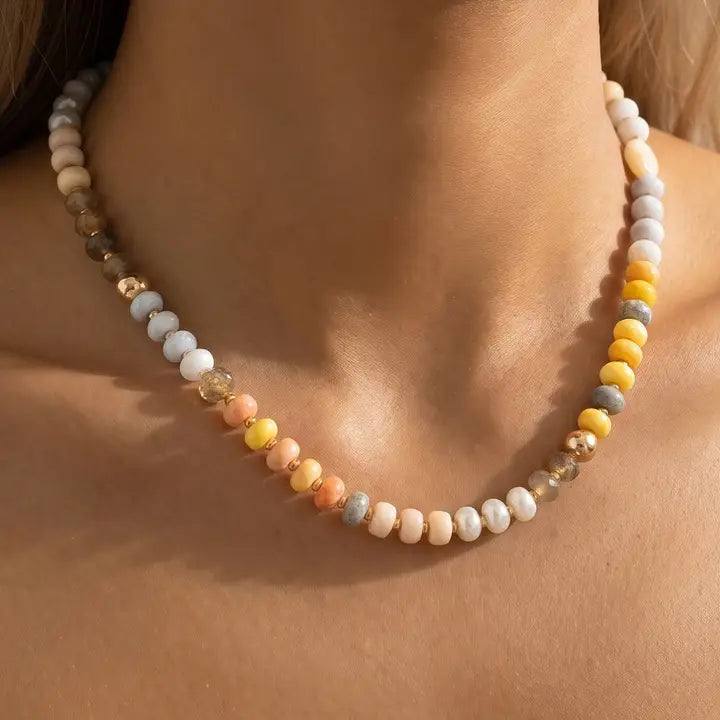 Neutral Beaded Necklace