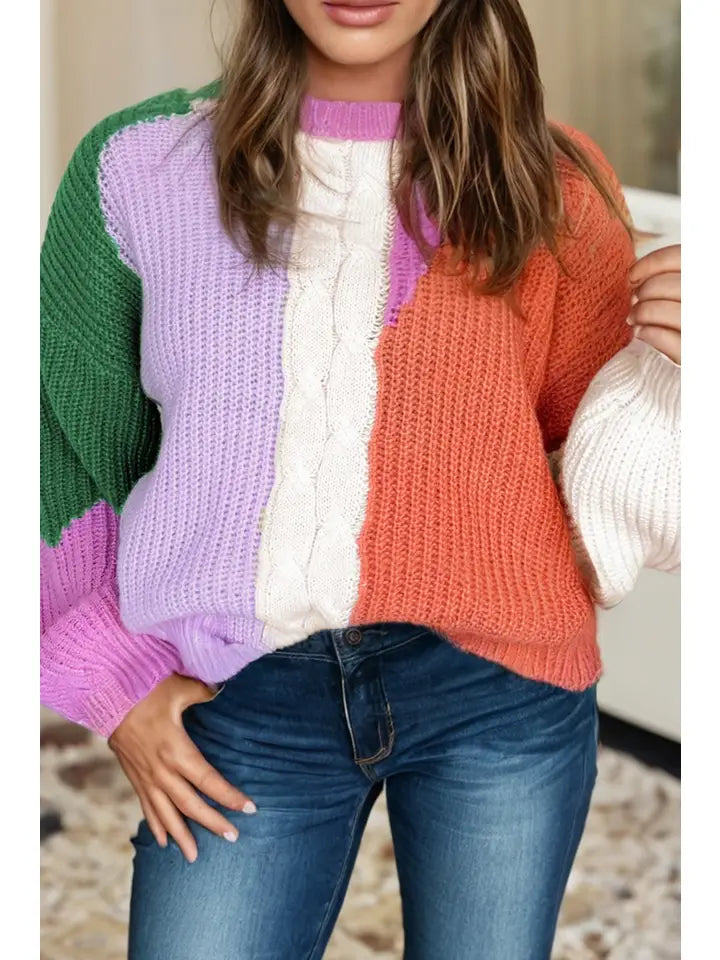 Color Block Sweater
