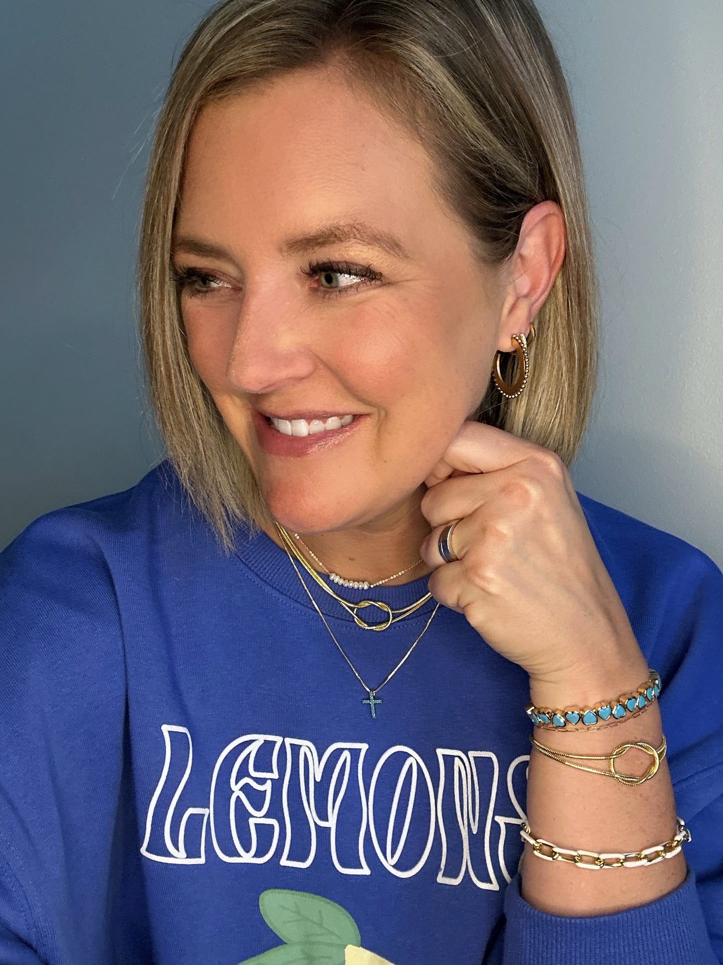 Turquoise Cross Necklace