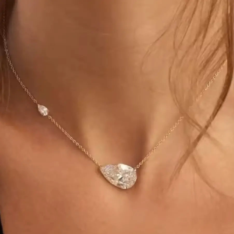 Mini Pear/Pear Necklace