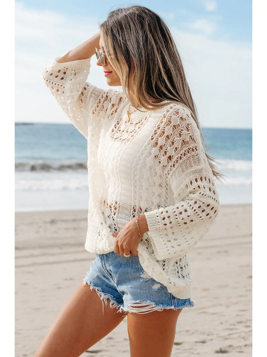Hollow Out Knit Top