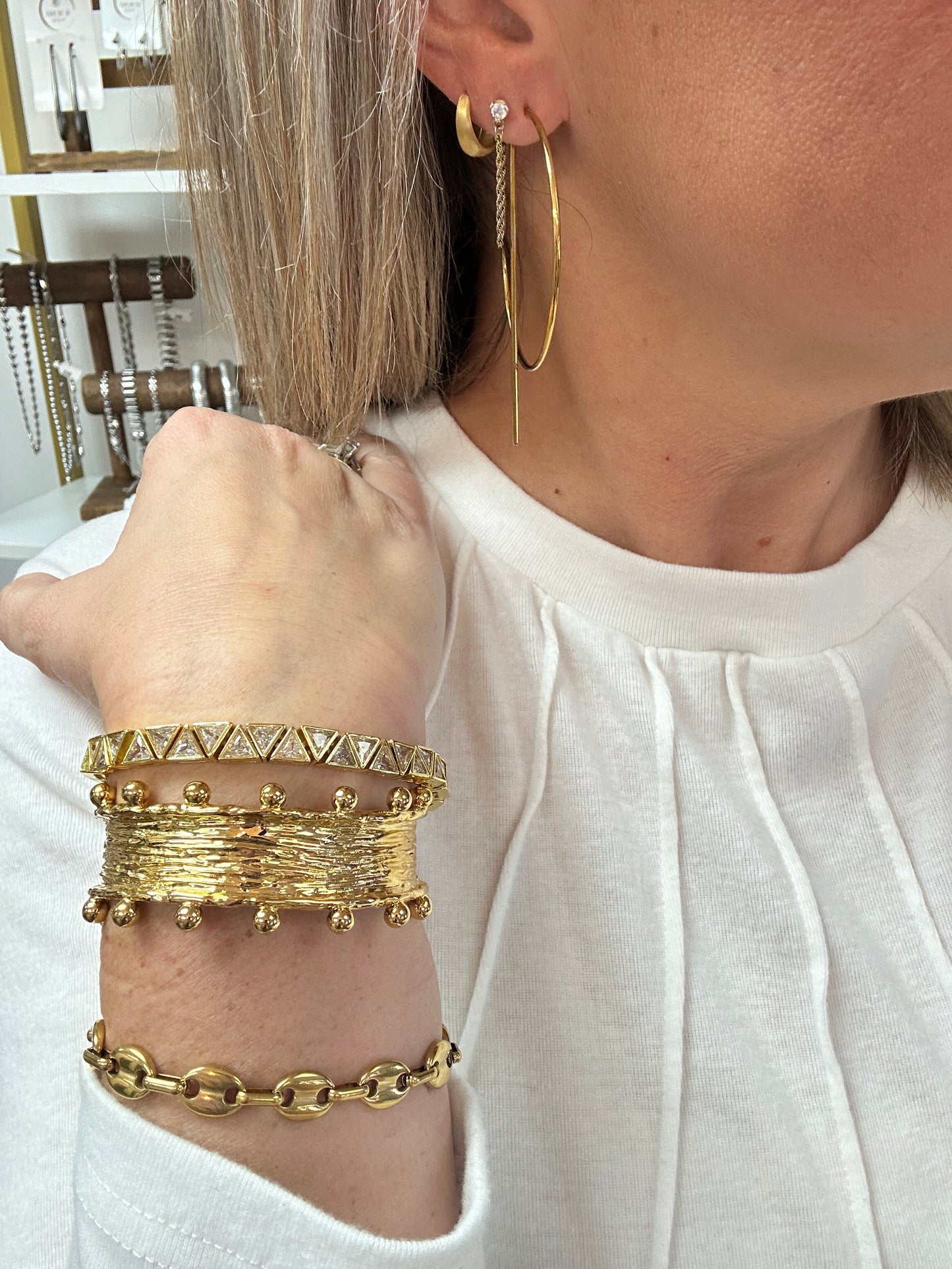Geo Tennis Bracelet