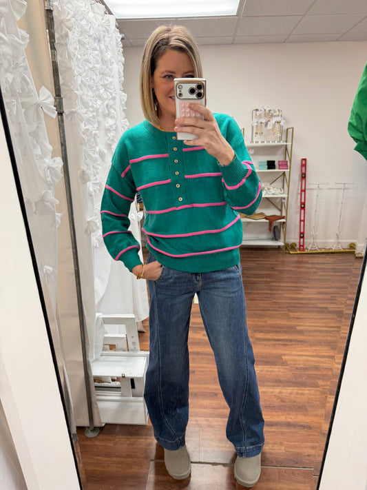 Stripe Oversized Sweater