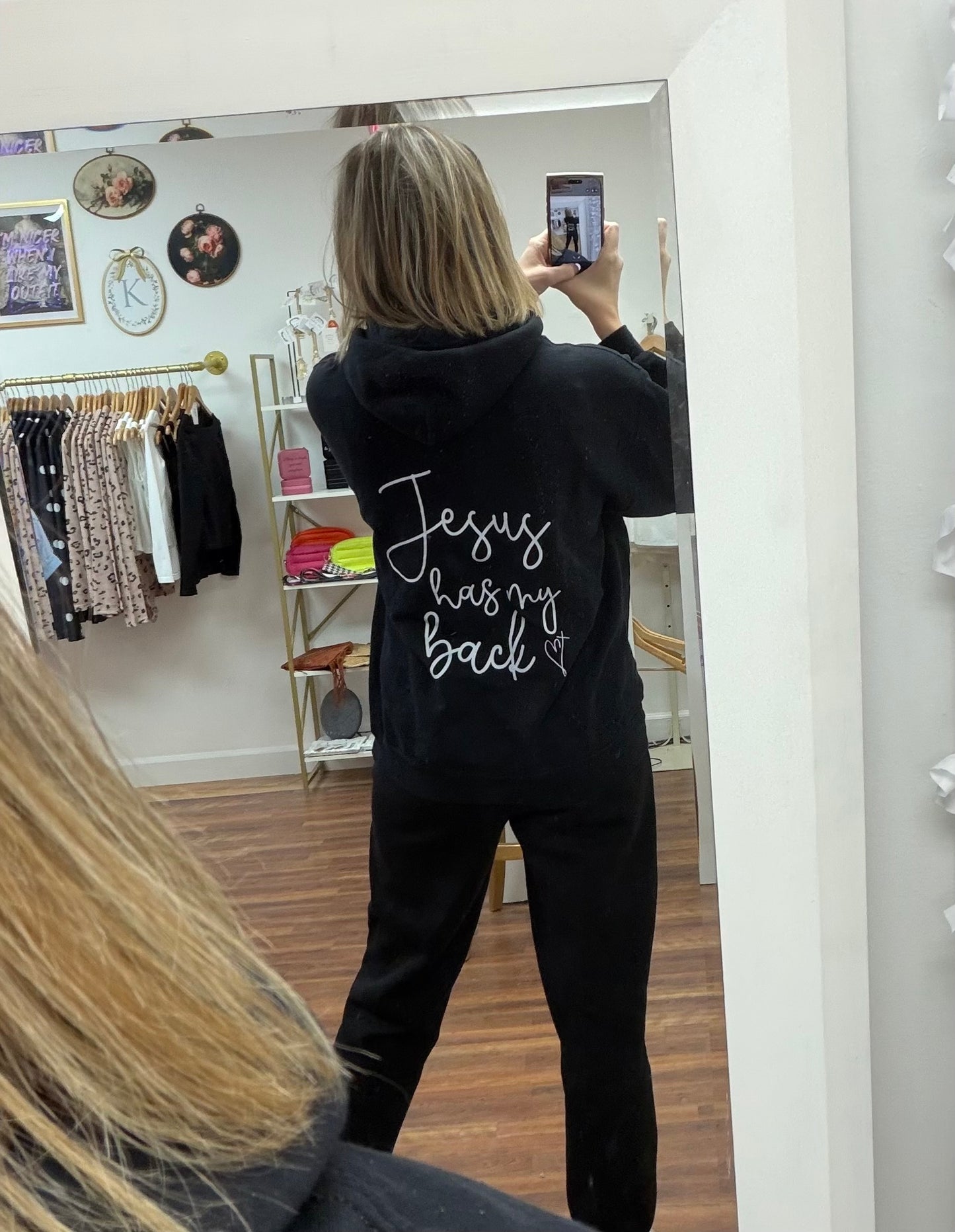 Jesus Has My Back Hoodie