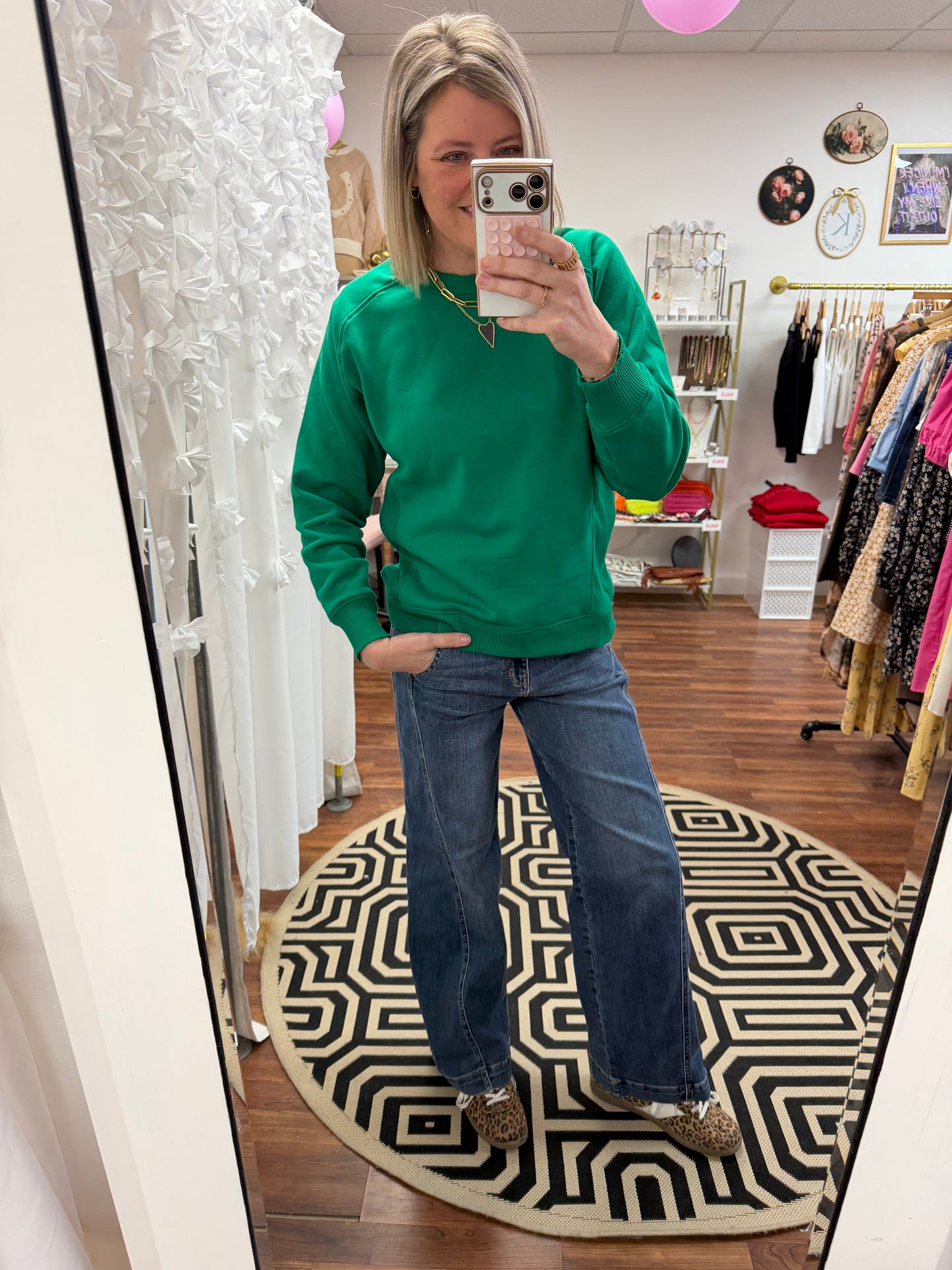 High Waisted Wide Leg Judy Blue Jean