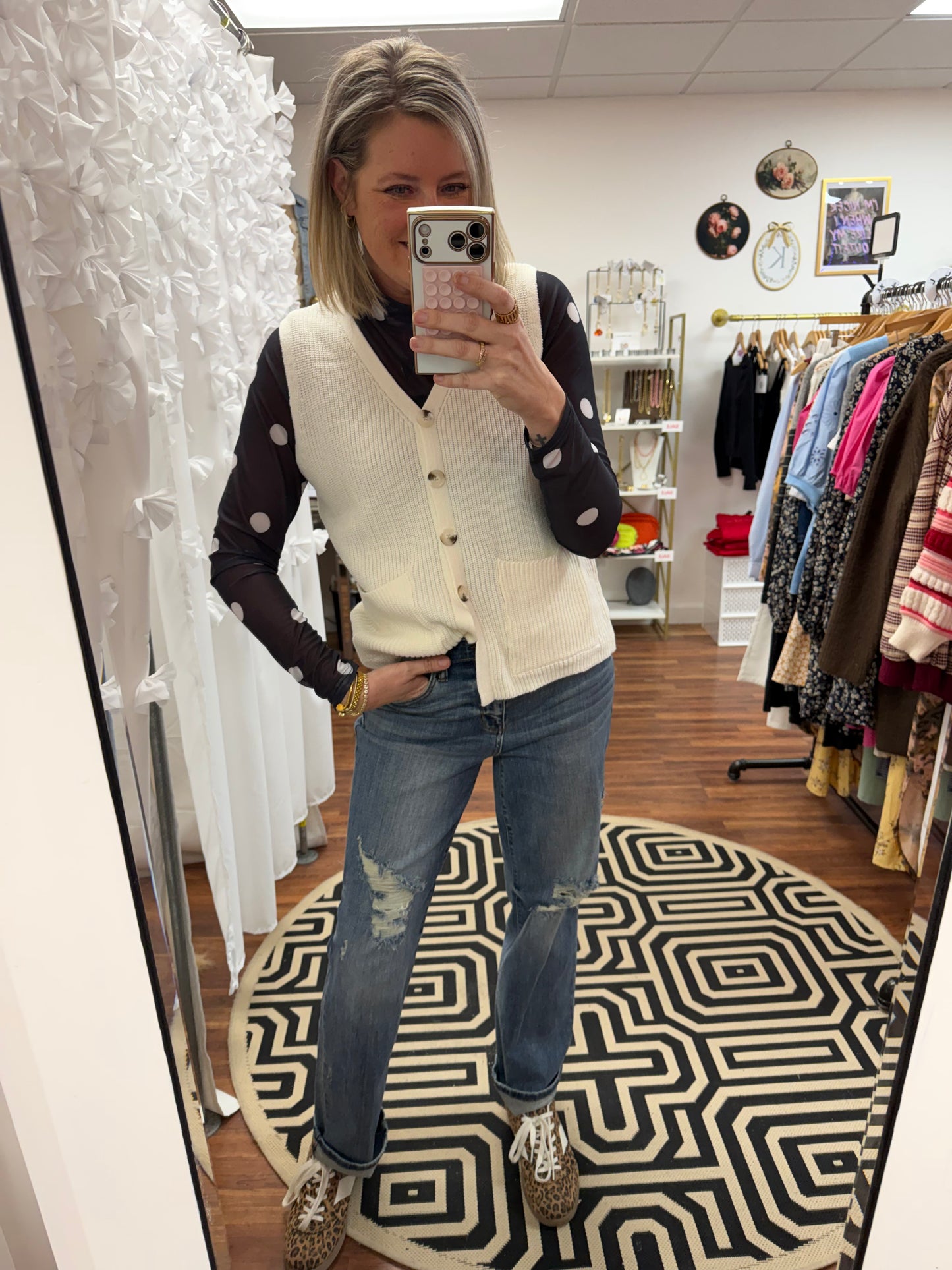 Polka Dot Sheer Bodysuit