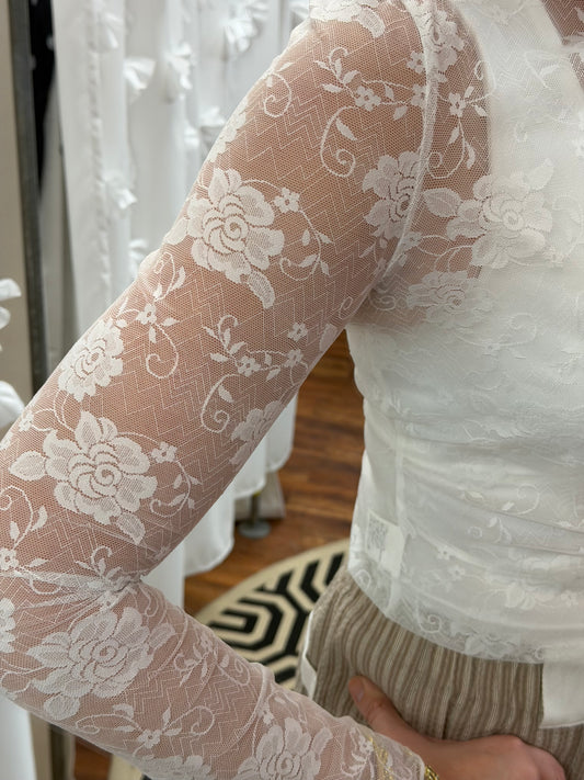 Floral Lace Mesh Top