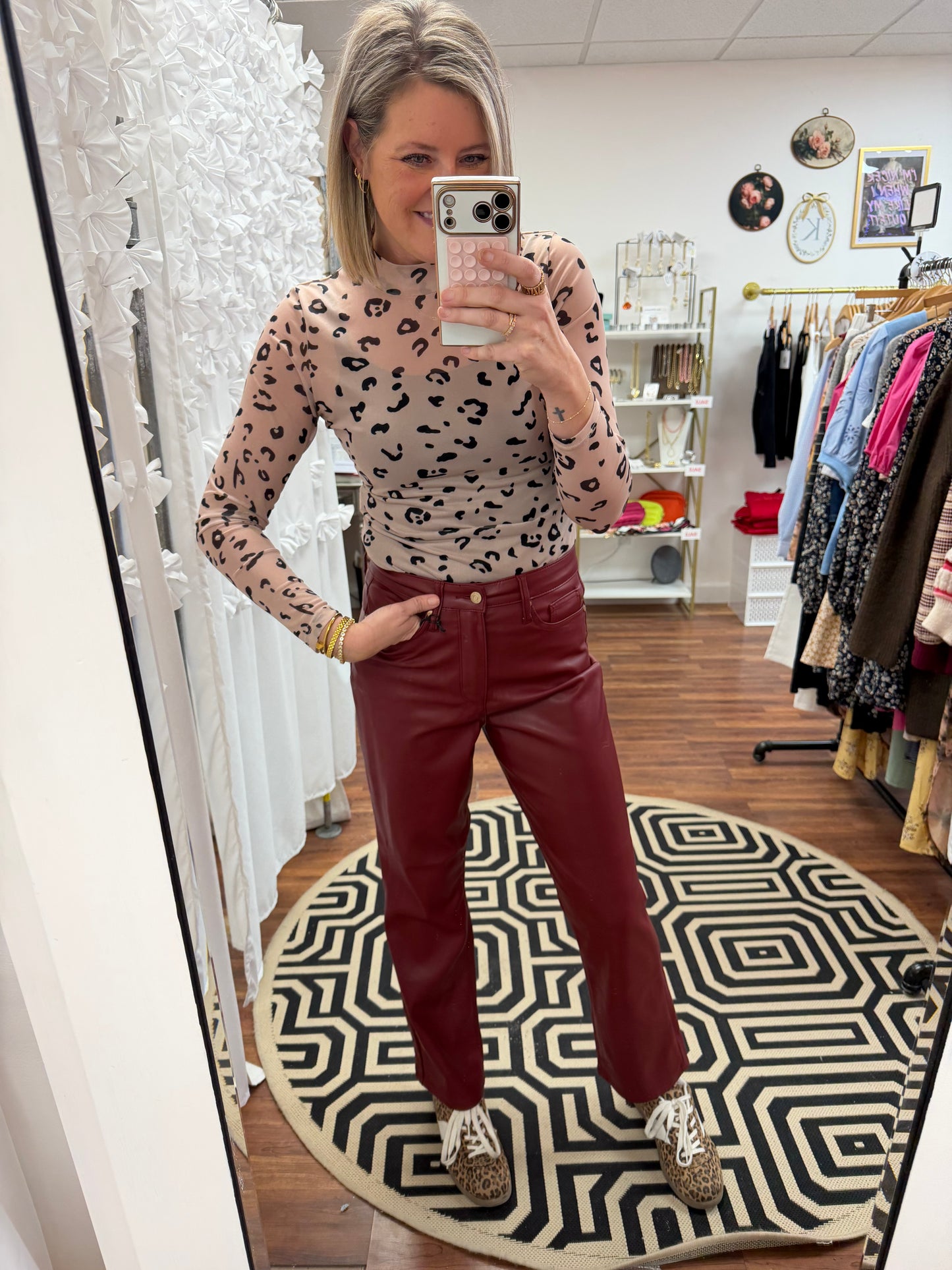 Faux Leather High Waist Judy Blue