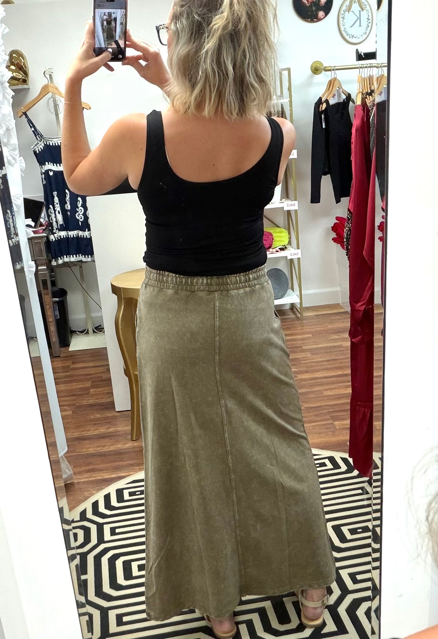 French Terry Maxi Skirt