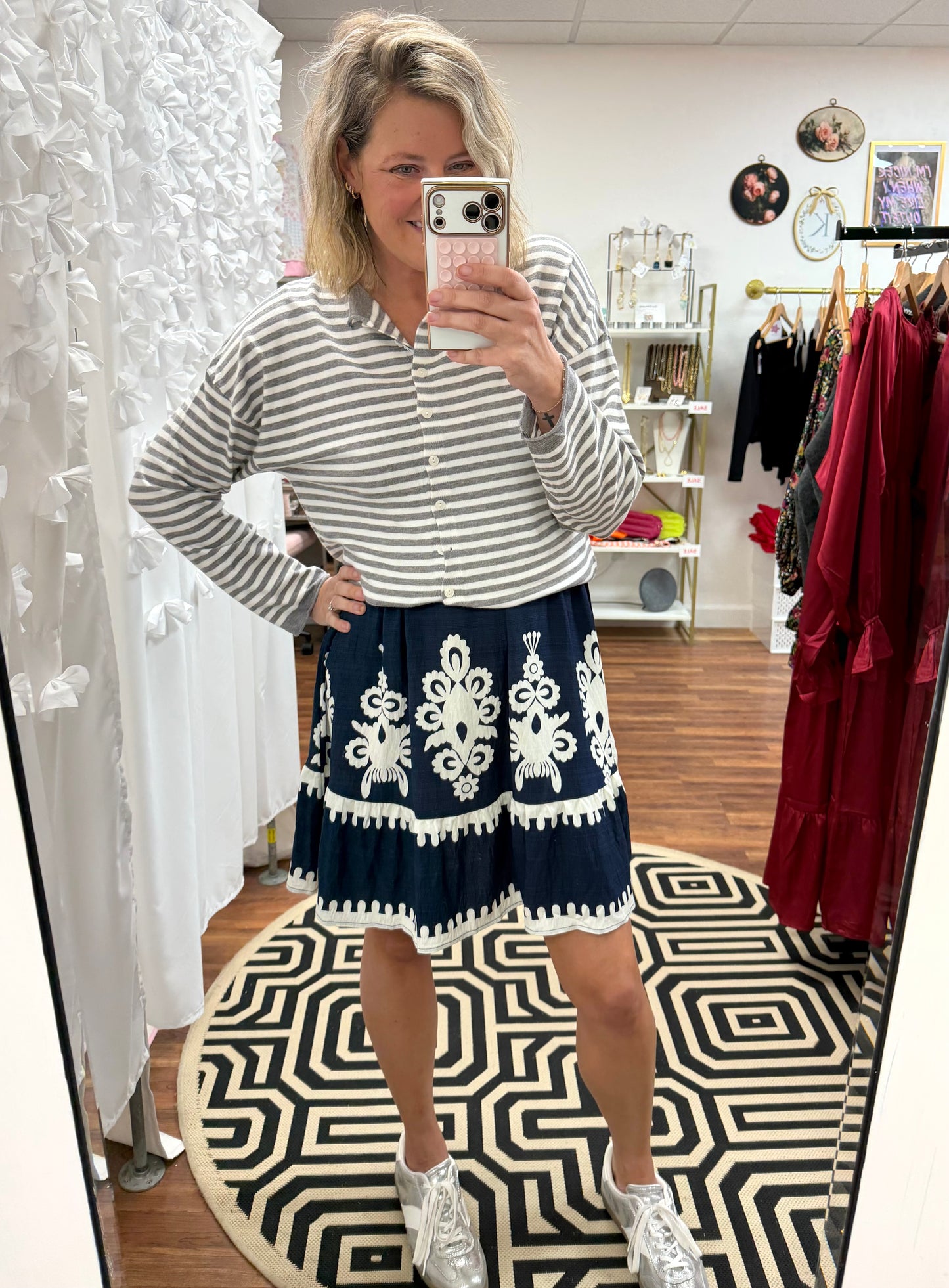 Boho Print Mini Dress