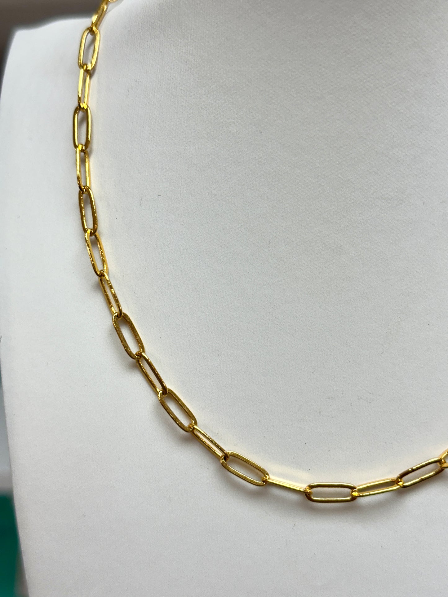 Paperclip Gold Chain
