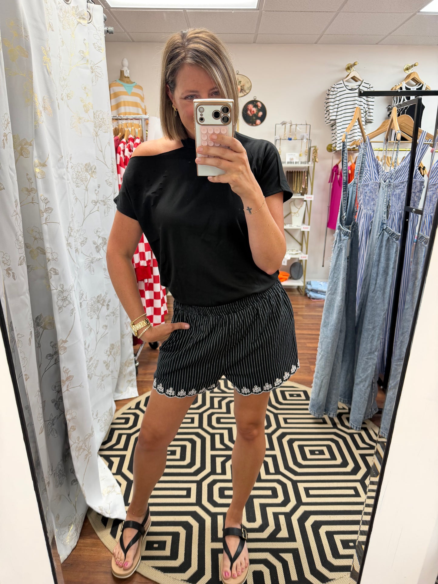 Ripped Shoulder Top