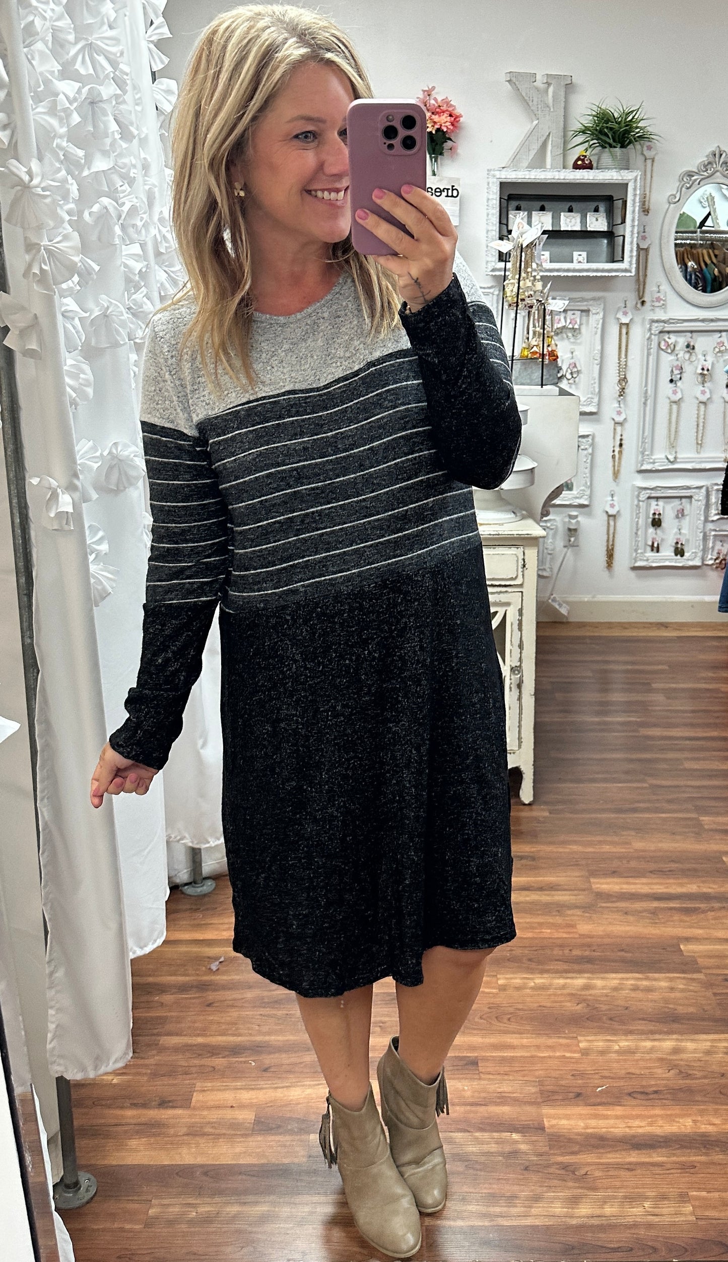 Midnight Luxe Pocket Dress