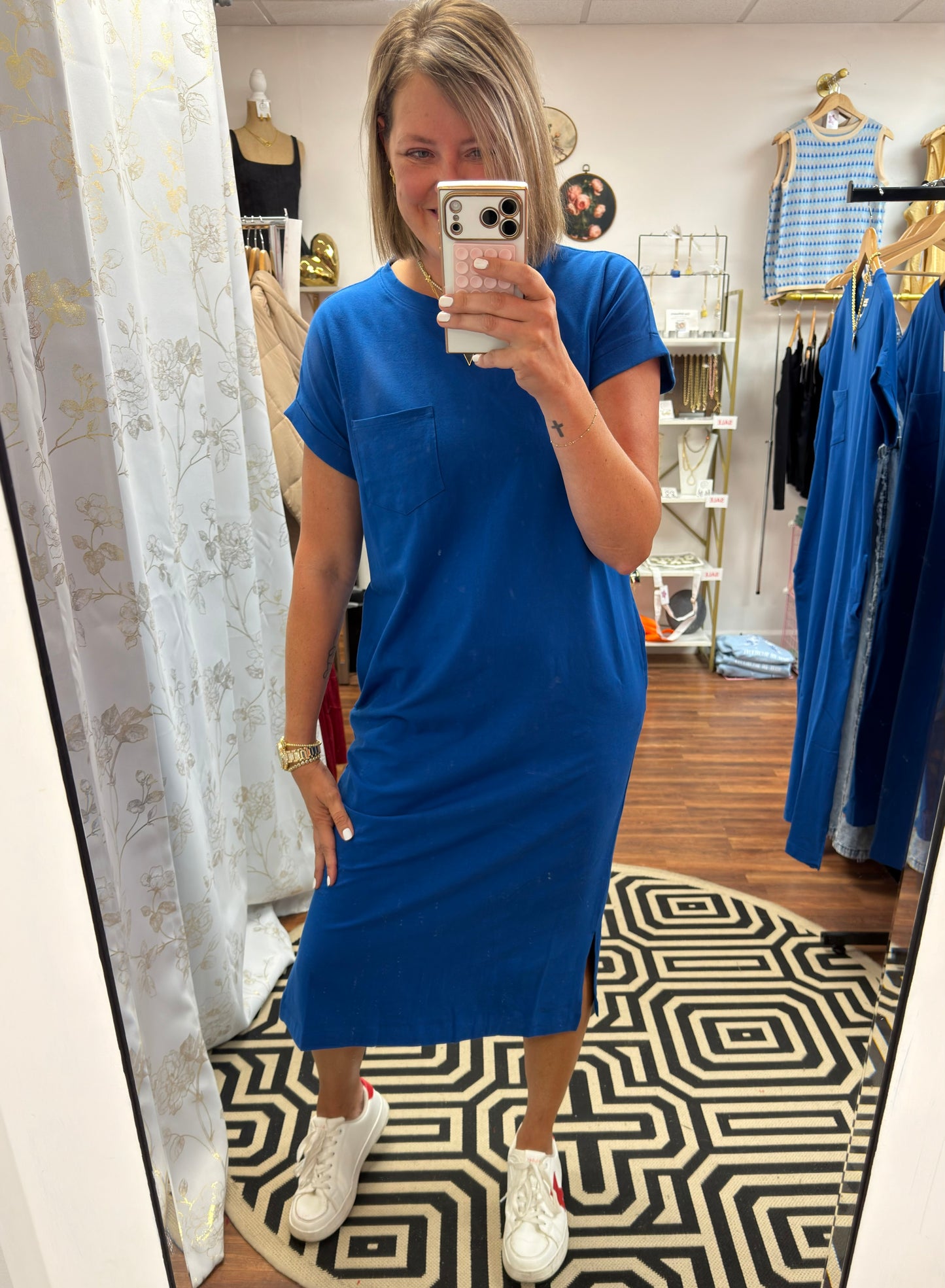 Blue Midi Dress