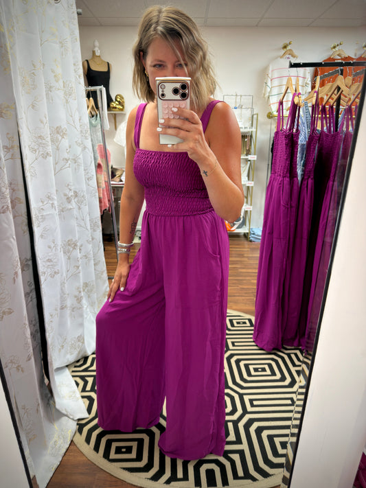 Magenta Jumpsuit