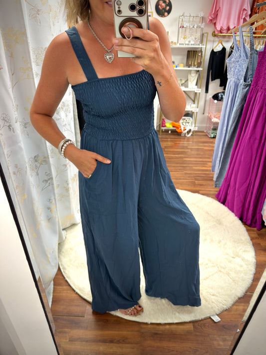 Navy Blue Jumpsuit
