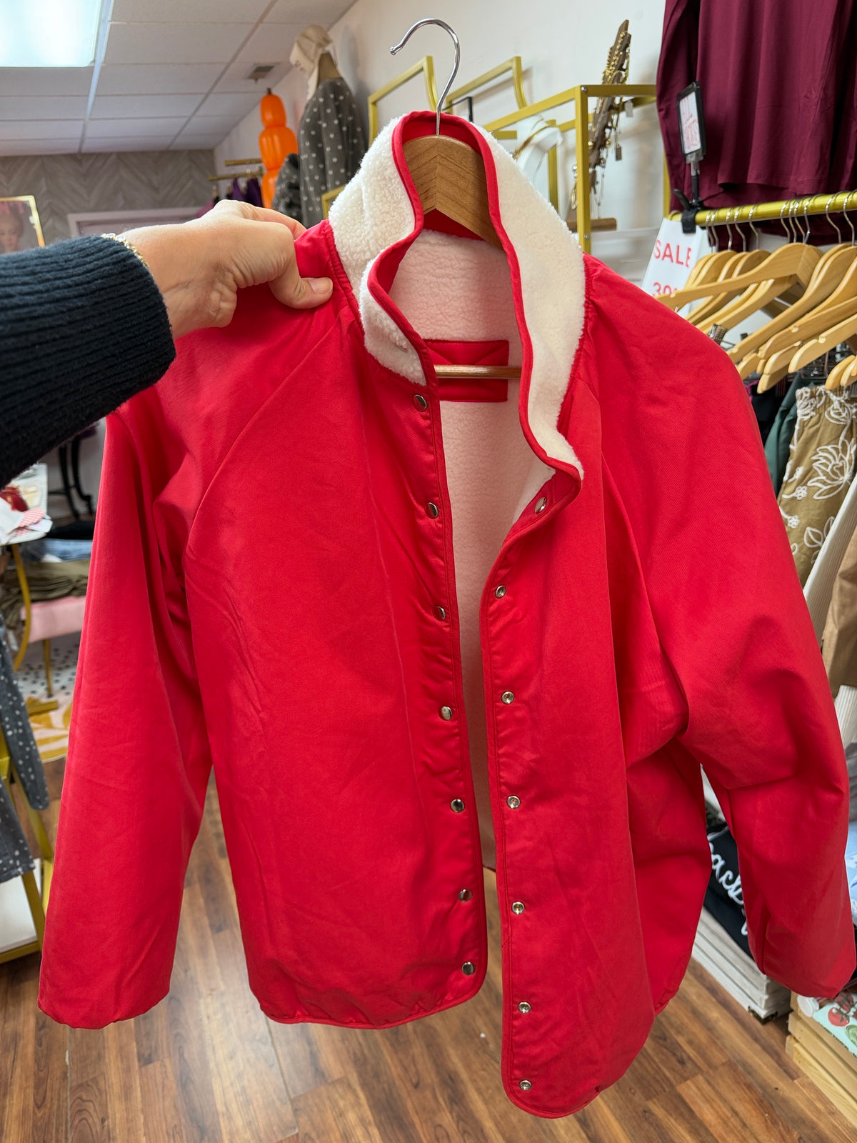 Reversible Red White Jacket