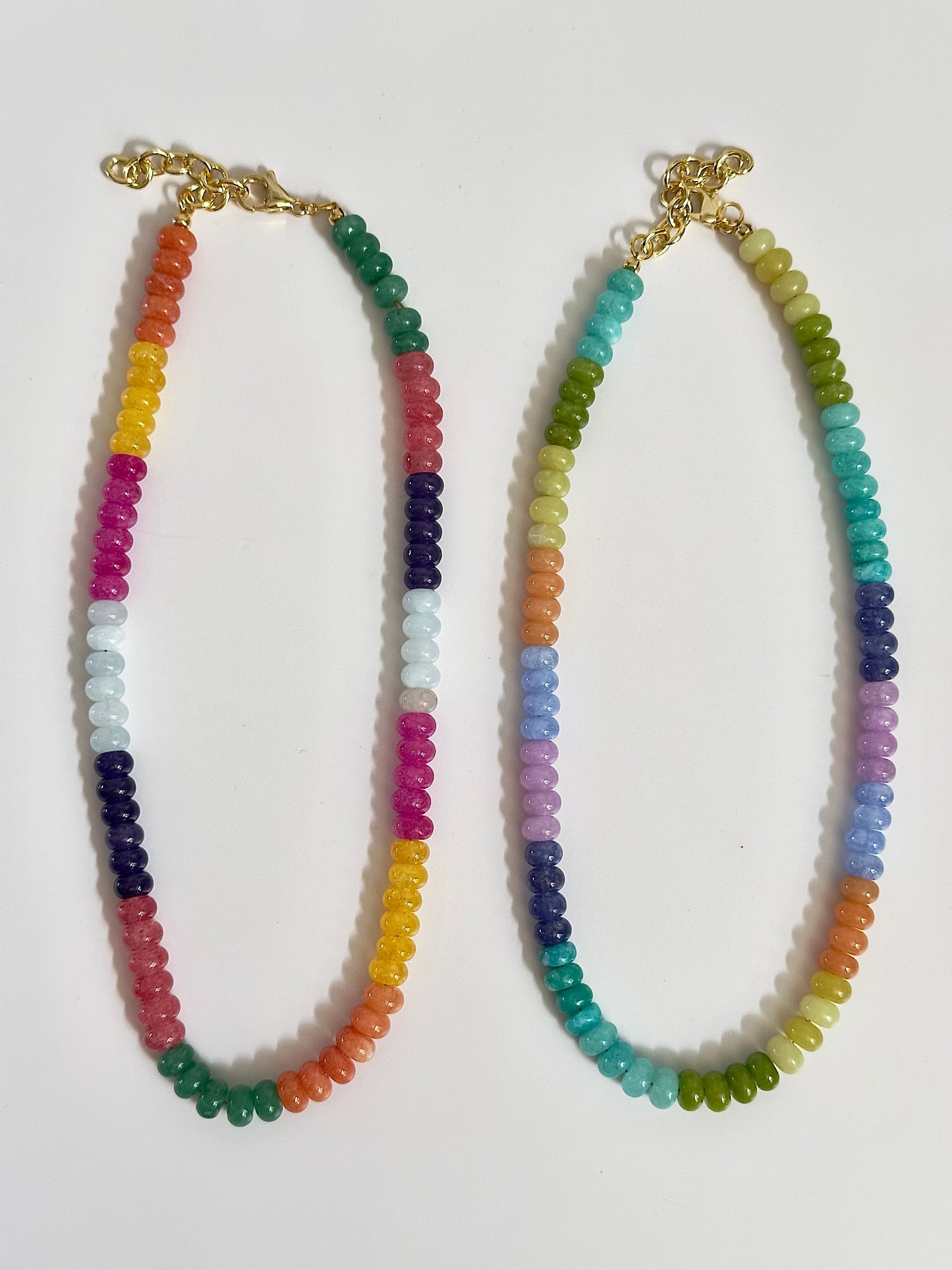 Light Rainbow Beaded Necklace