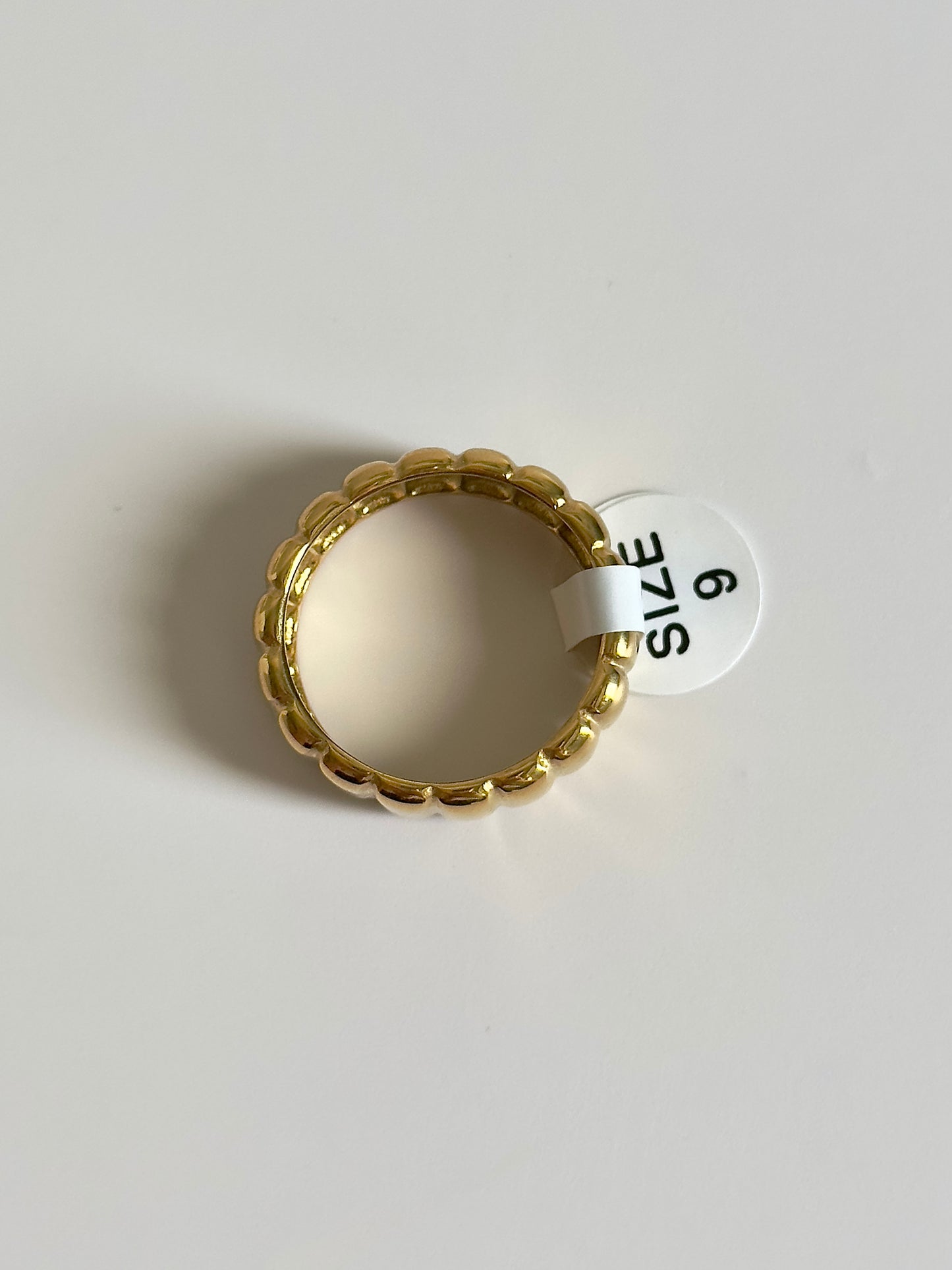 Ridged Gold Ring