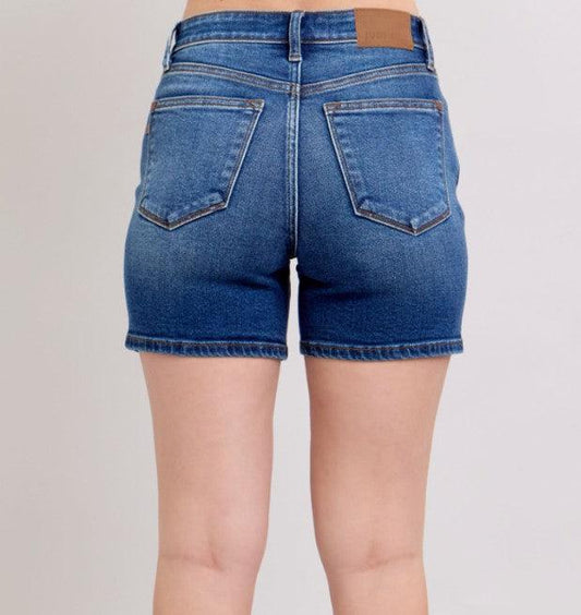 Penny Mid Length Judy Blue Jean Shorts (FINAL SALE ITEM)
