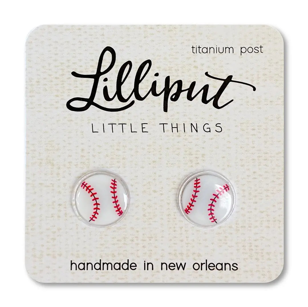 Baseball Earrings