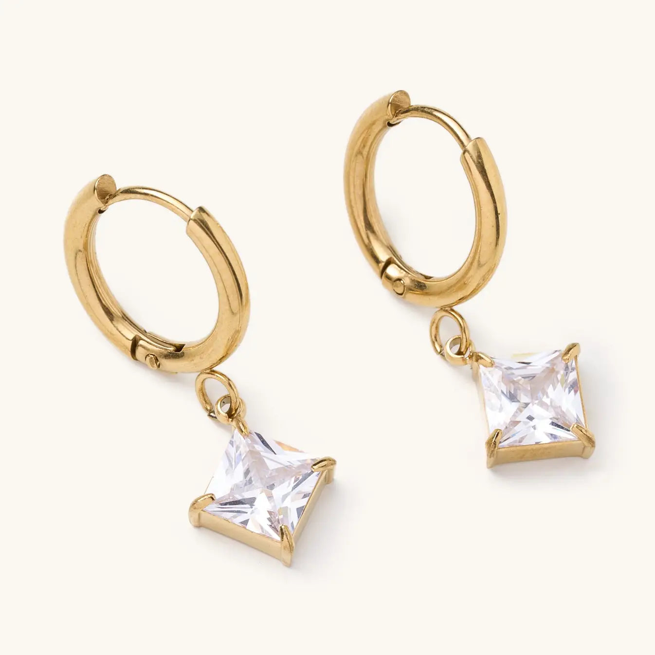Gem Huggie Earrings