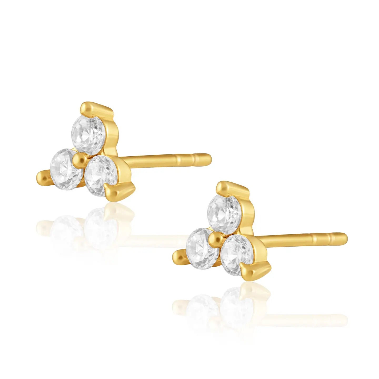 CZ Trio Studs