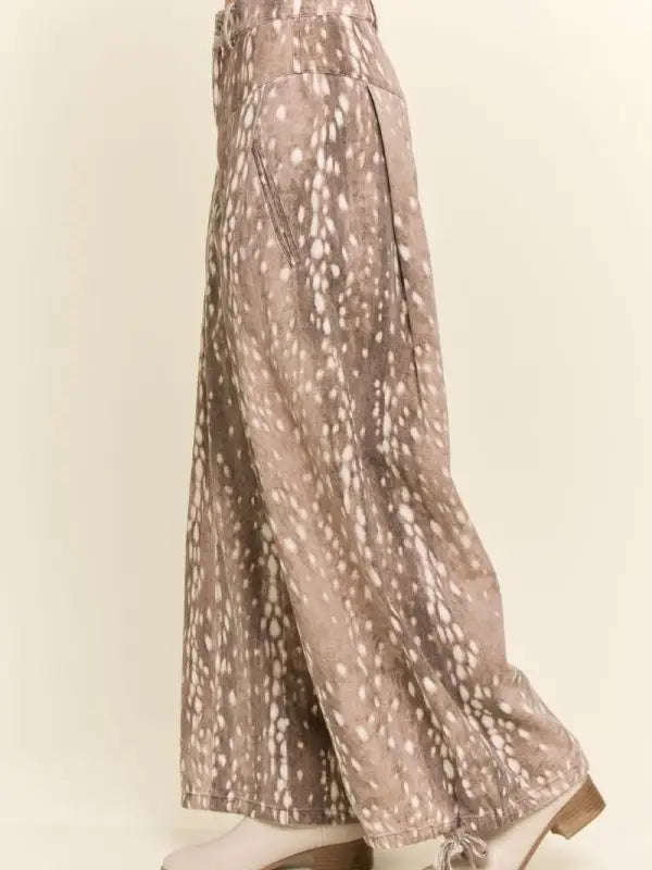 Fawn Spot Wide Leg Pants