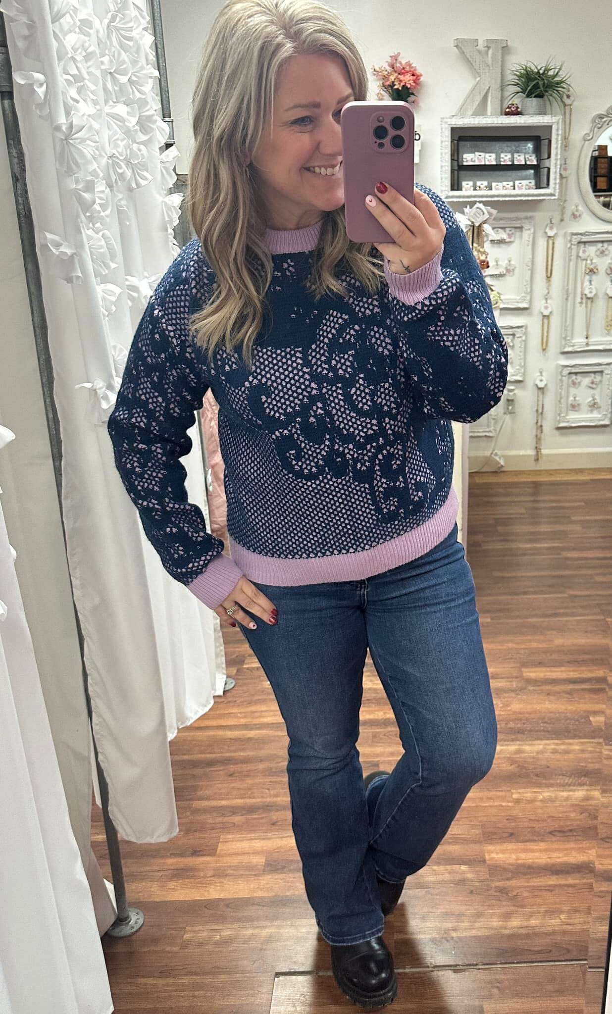 Lace Knit Sweater (FINAL SALE ITEM)