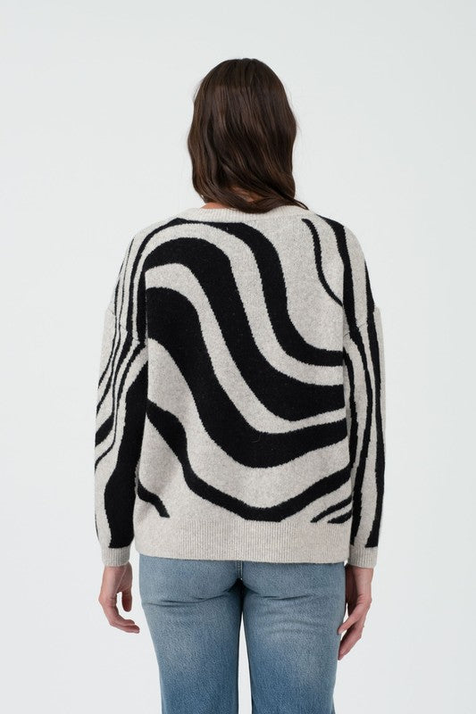 Zebra Stripe Sweater