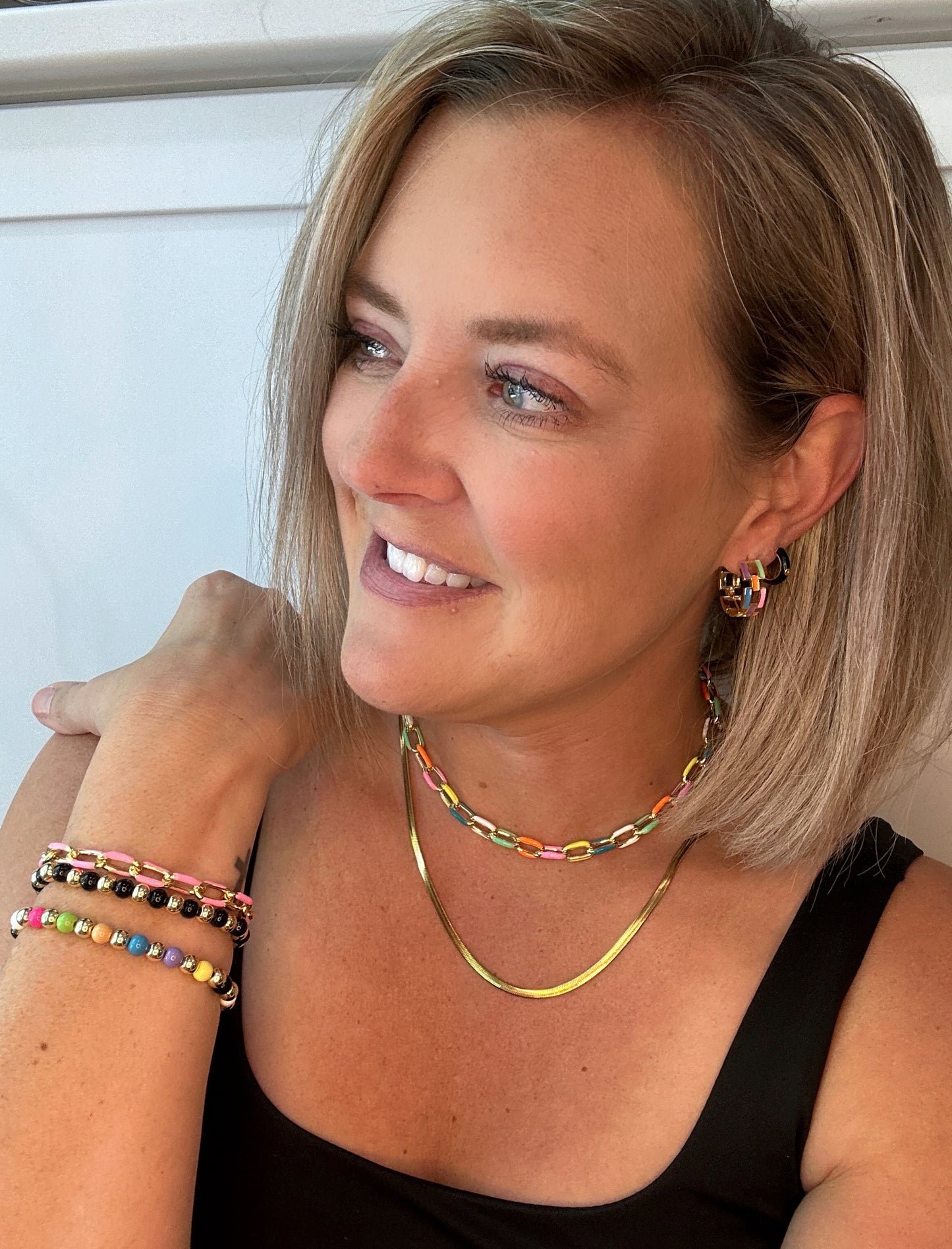 Colorful Chunky Choker