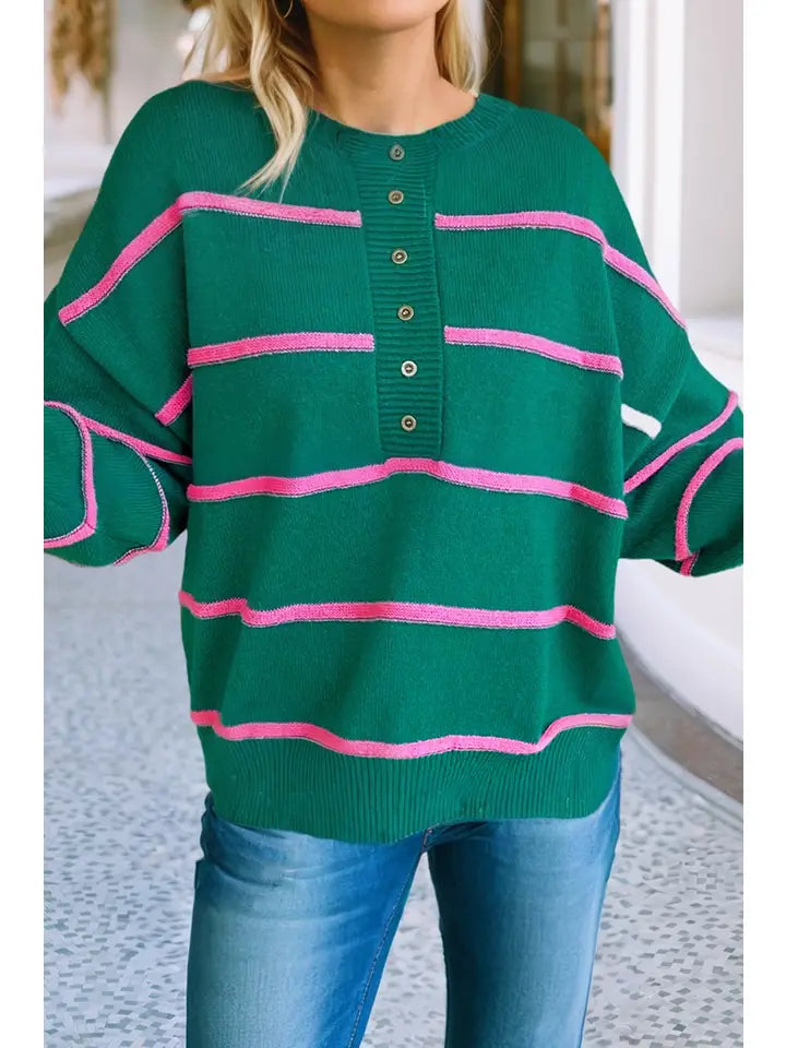 Stripe Oversized Sweater