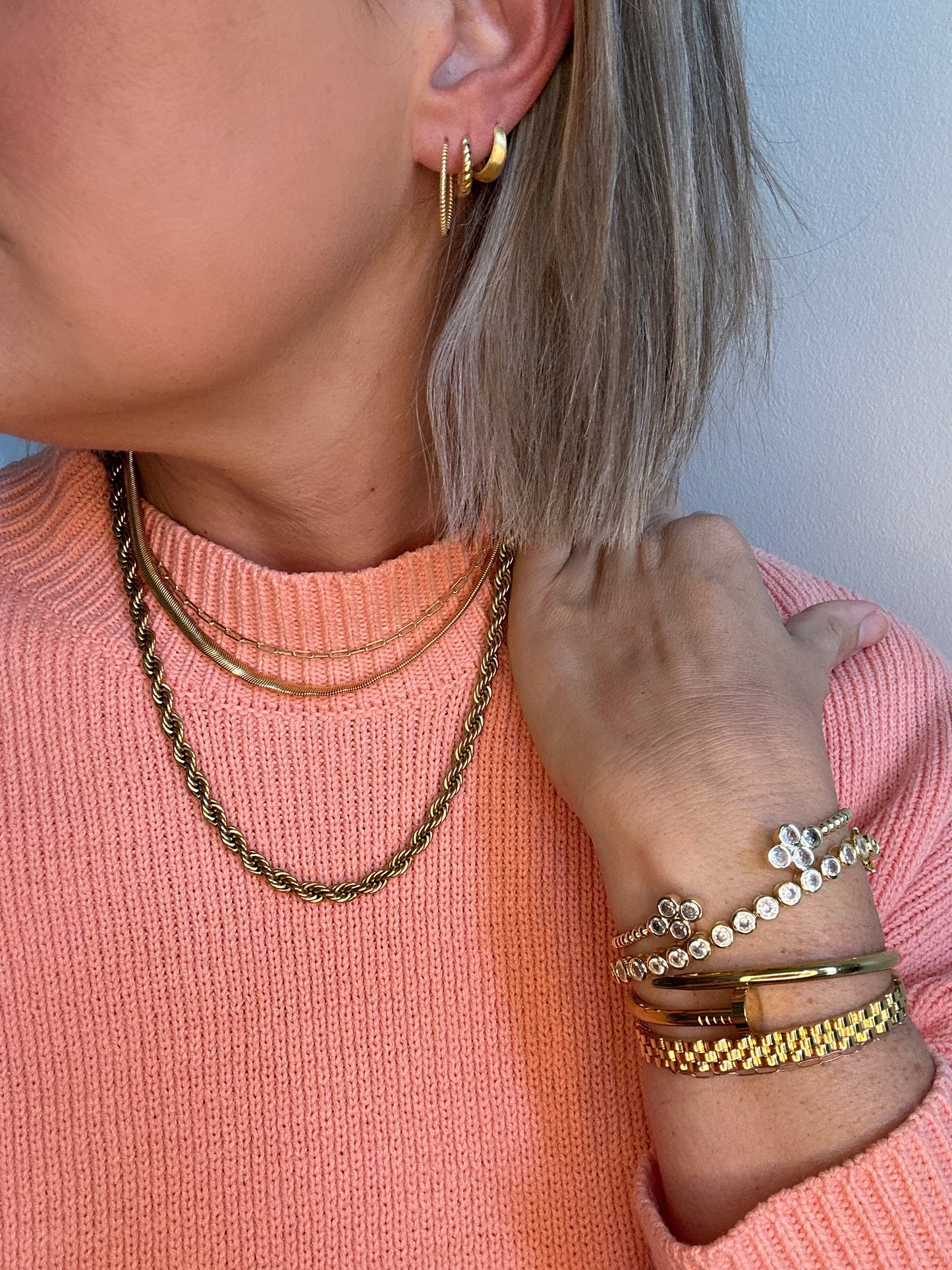 Everyday Ridged Hoops