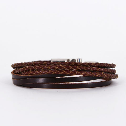 Leather Bracelet in Brown