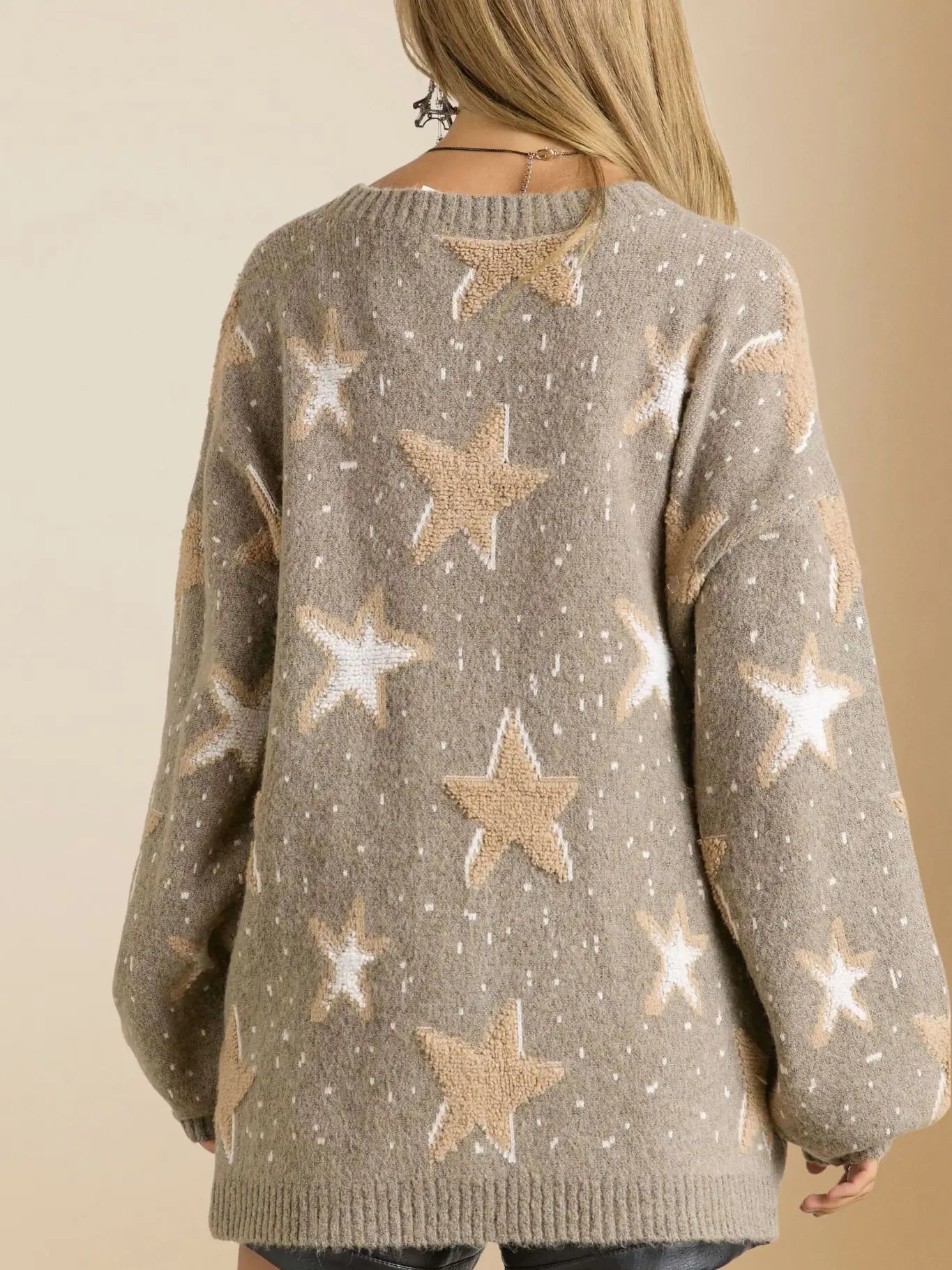 Texture Star Sweater