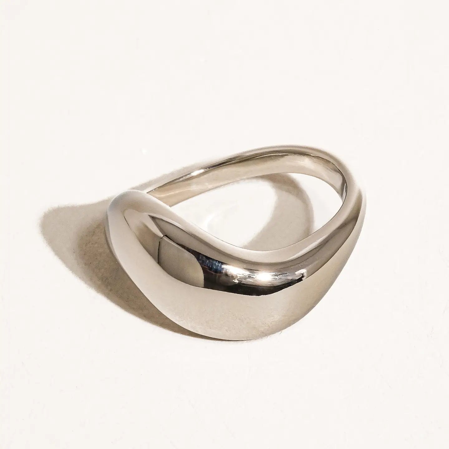 Silver Wavy Ring