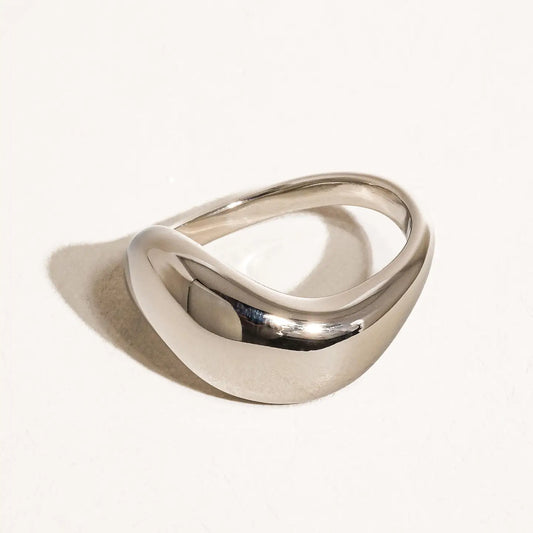 Silver Wavy Ring