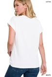 Cotton Crew Neck T-Shirt in White
