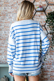Baby Blue Stripes Sweater (FINAL SALE ITEM)
