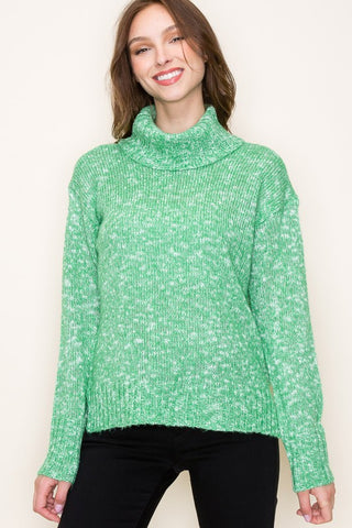 Sprinkled Sweater in Green (FINAL SALE ITEM)